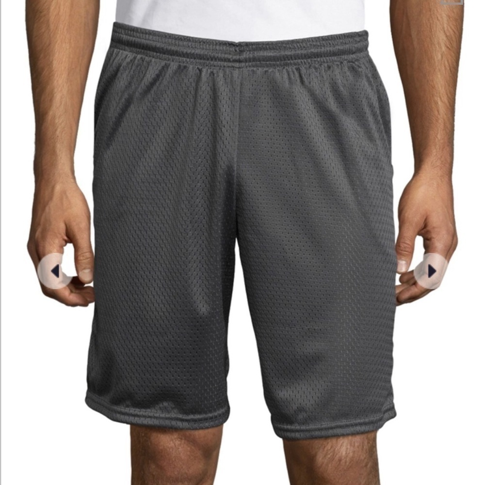 Hanes Sport Men's 9" Long Mesh Shorts - S